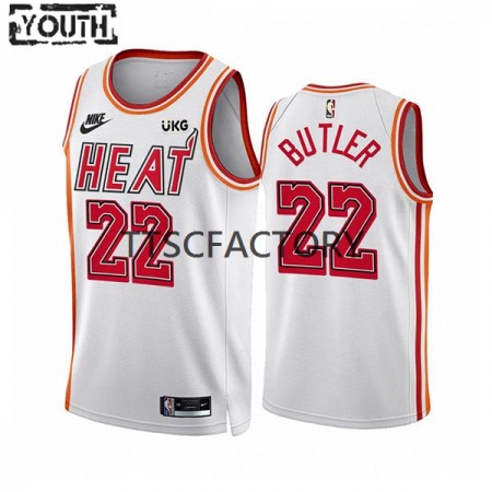 Maillot Basket Miami Heat Jimmy Butler 22 Nike 2022-23 Classic Edition Blanc Swingman - Enfant